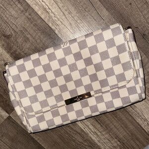 Checkered Designer mock - Shoulder bag, crossbody or can be used as clutch.